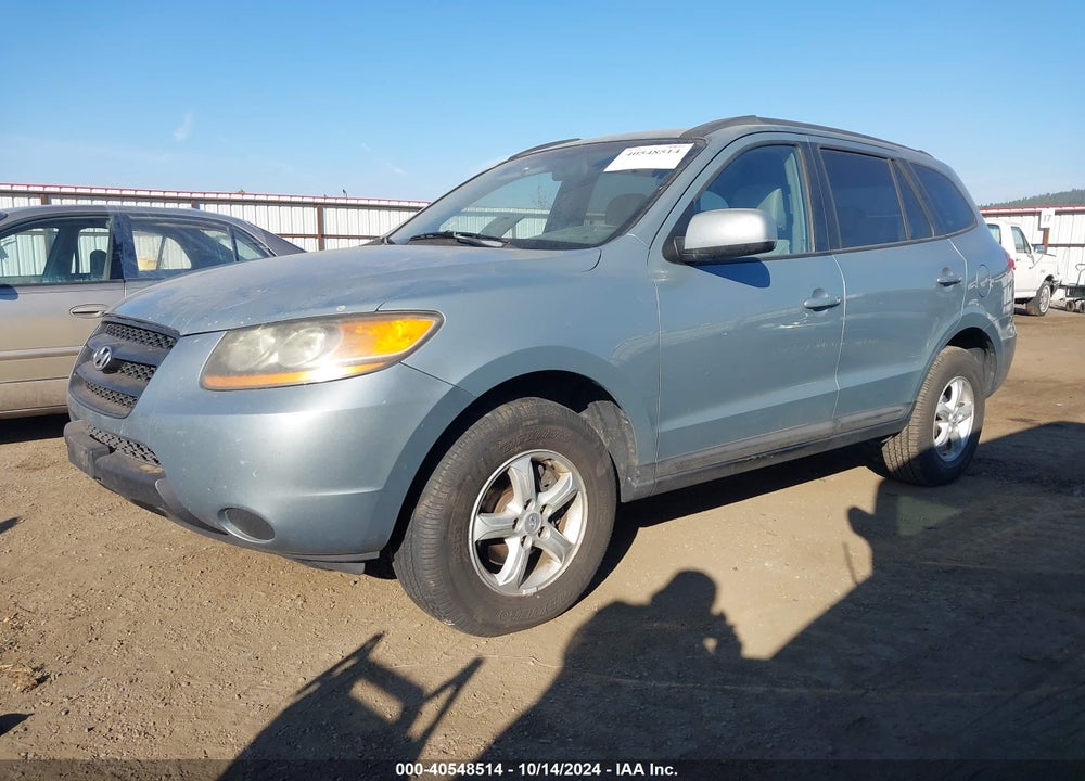2008 HYUNDAI SANTA FE GLS VIN: 5NMSG13D48H133090