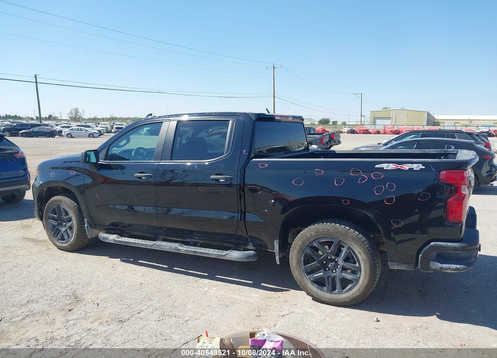2023 CHEVROLET SILVERADO 1500 4WD SHORT BED CUSTOM VIN: 1GCPDBEKXPZ117745