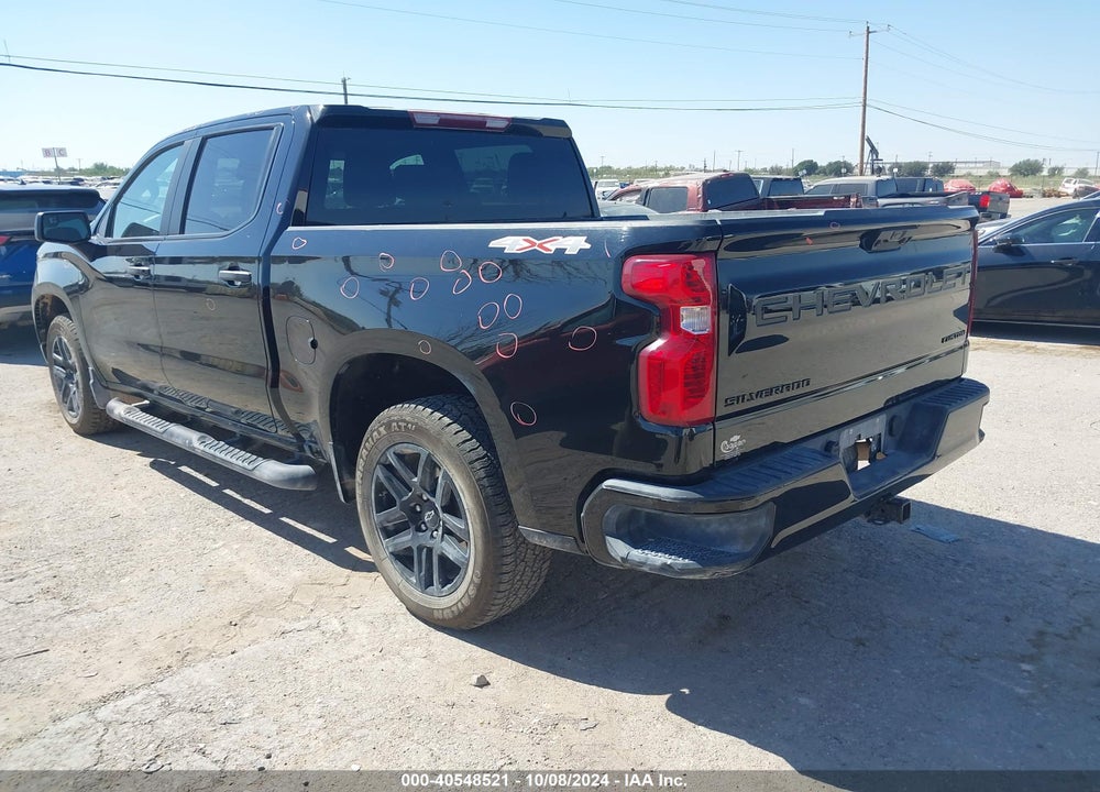 2023 CHEVROLET SILVERADO 1500 4WD SHORT BED CUSTOM VIN: 1GCPDBEKXPZ117745