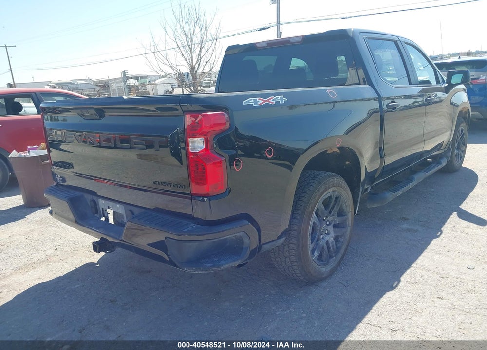 2023 CHEVROLET SILVERADO 1500 4WD SHORT BED CUSTOM VIN: 1GCPDBEKXPZ117745
