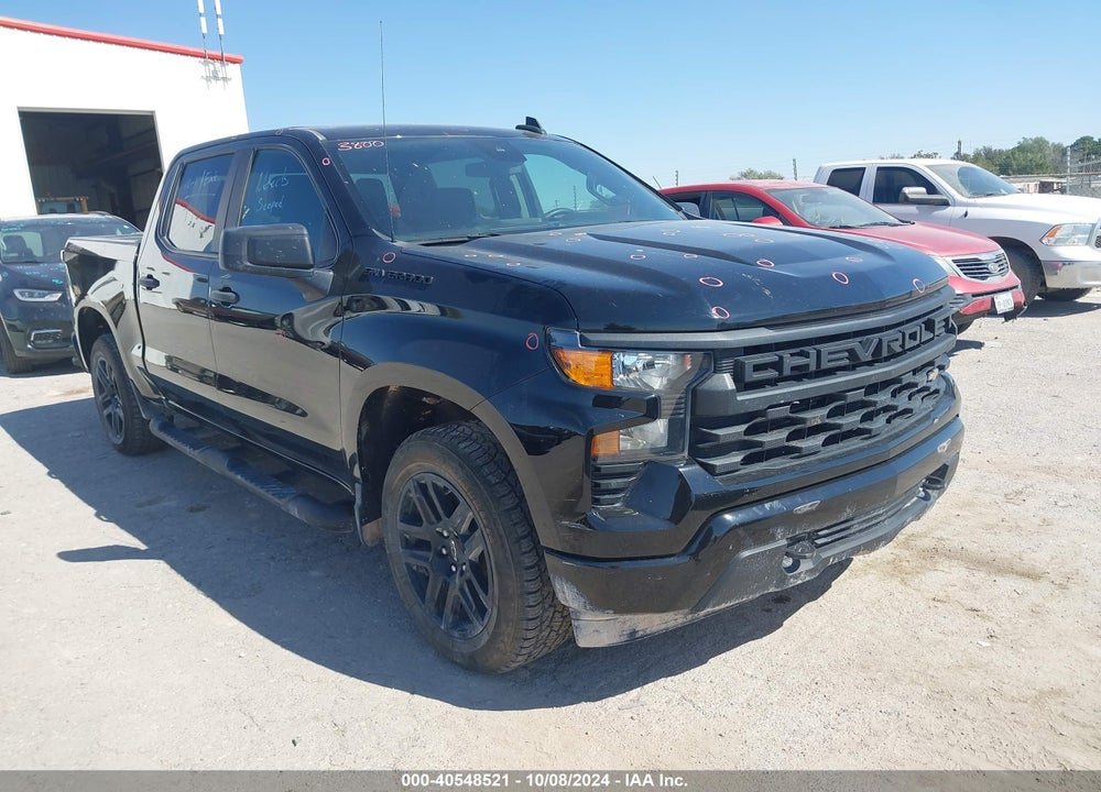 2023 CHEVROLET SILVERADO 1500 4WD SHORT BED CUSTOM VIN: 1GCPDBEKXPZ117745