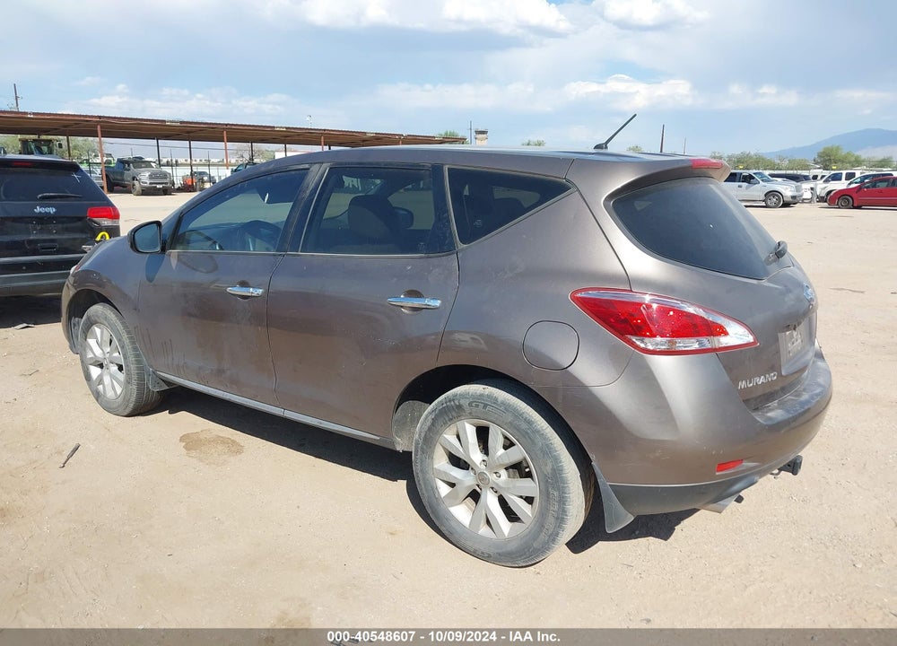 2011 NISSAN MURANO S VIN: JN8AZ1MU5BW054251