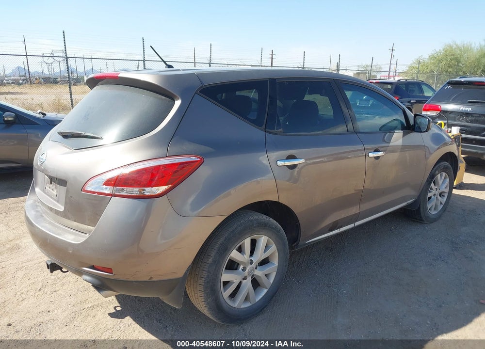 2011 NISSAN MURANO S VIN: JN8AZ1MU5BW054251