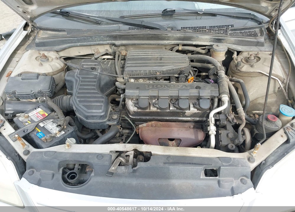 2001 HONDA CIVIC DX VIN: 1HGES16231L006763