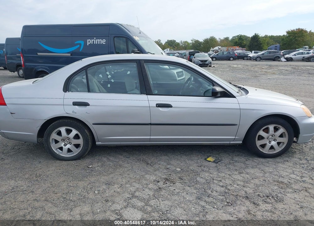 2001 HONDA CIVIC DX VIN: 1HGES16231L006763