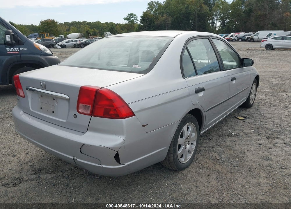 2001 HONDA CIVIC DX VIN: 1HGES16231L006763