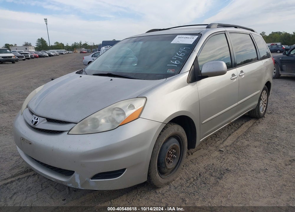 2008 TOYOTA SIENNA XLE VIN: 5TDZK22C28S167649
