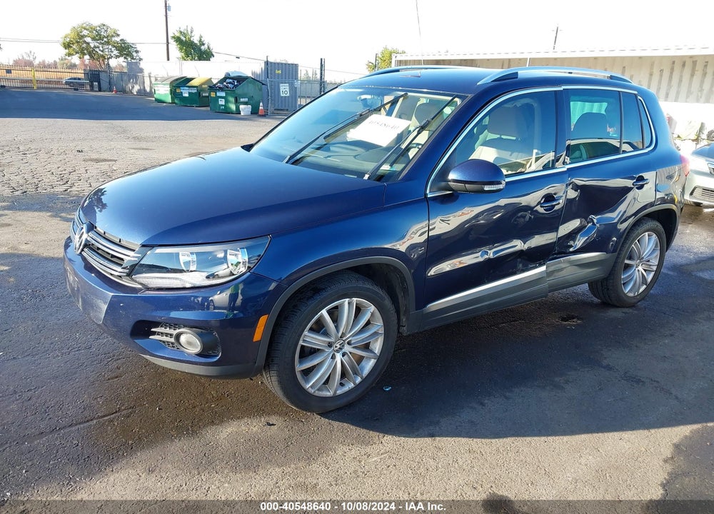 2013 VOLKSWAGEN TIGUAN SE VIN: WVGAV3AX8DW572757