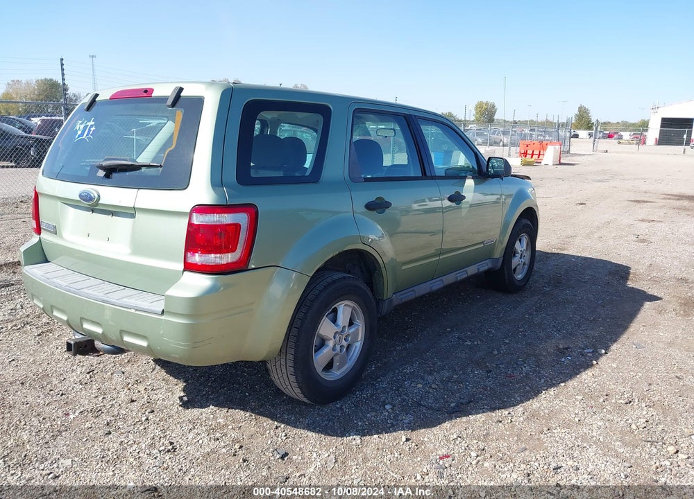 2008 FORD ESCAPE XLS/XLS MANUAL VIN: 1FMCU02Z78KB42841