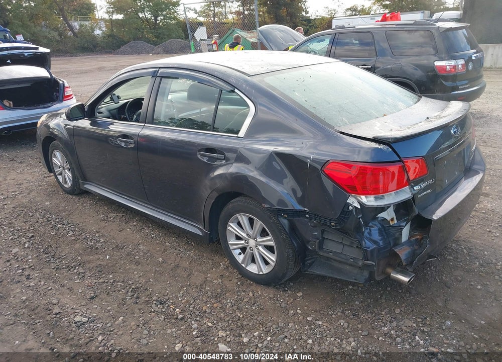 2012 SUBARU LEGACY 2.5I PREMIUM VIN: 4S3BMBC61C3007583