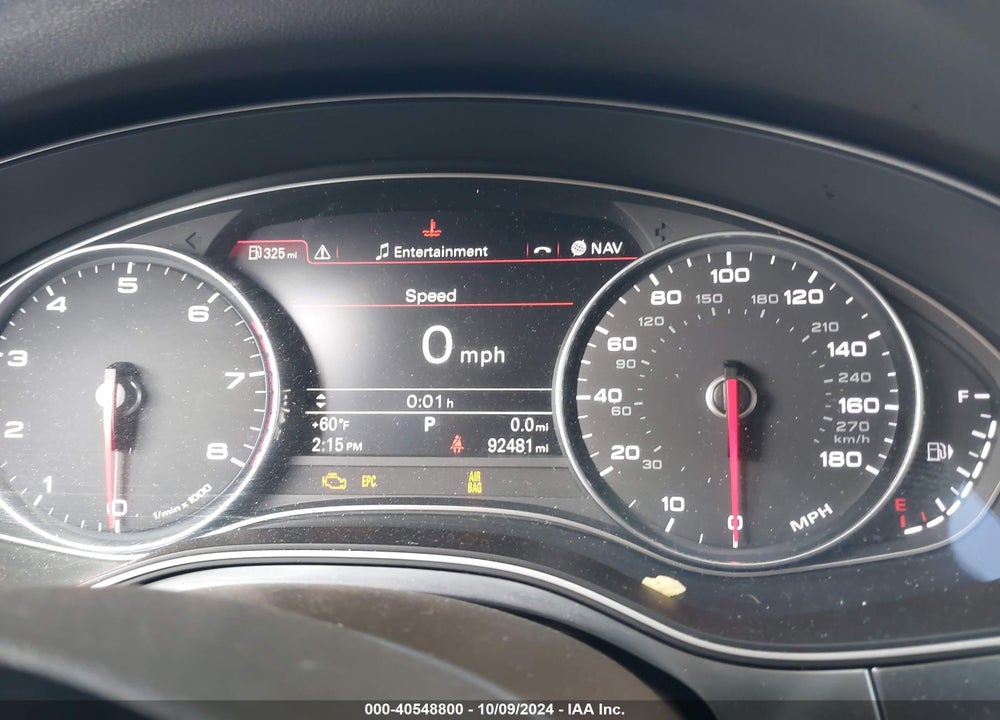2012 AUDI A6 3.0 PREMIUM VIN: WAUGGAFC6CN130029