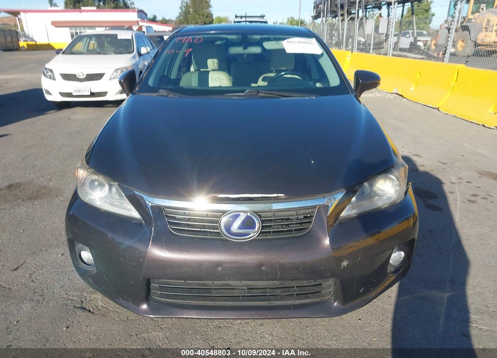 2012 LEXUS CT 200H PREMIUM VIN: JTHKD5BH8C2085125