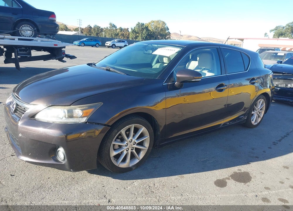 2012 LEXUS CT 200H PREMIUM VIN: JTHKD5BH8C2085125