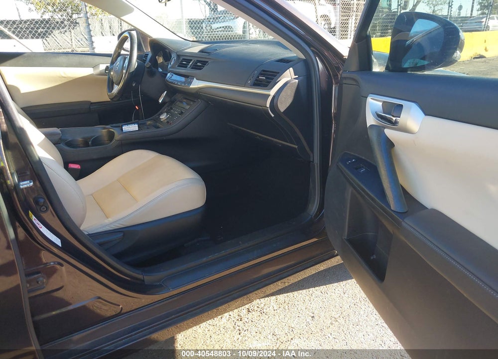 2012 LEXUS CT 200H PREMIUM VIN: JTHKD5BH8C2085125
