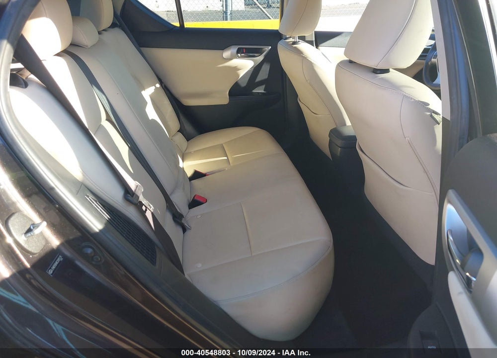 2012 LEXUS CT 200H PREMIUM VIN: JTHKD5BH8C2085125