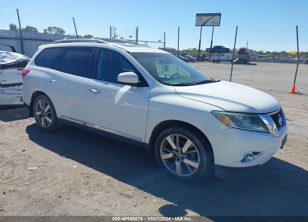 2013 NISSAN PATHFINDER PLATINUM VIN: 5N1AR2MM8DC675811