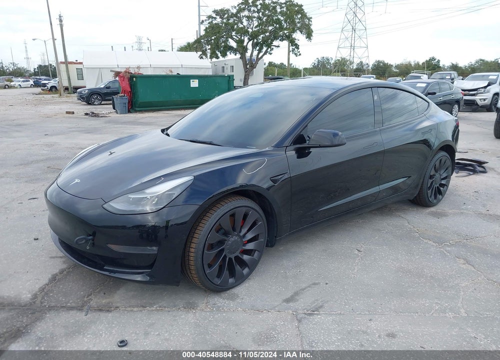 2022 TESLA MODEL 3 PERFORMANCE DUAL MOTOR ALL-WHEEL DRIVE VIN: 5YJ3E1ECXNF168633