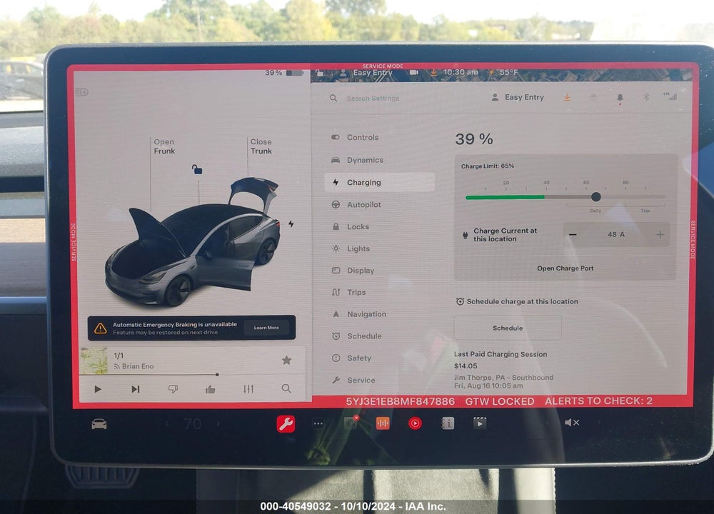 2021 TESLA MODEL 3 LONG RANGE DUAL MOTOR ALL-WHEEL DRIVE VIN: 5YJ3E1EB8MF847886