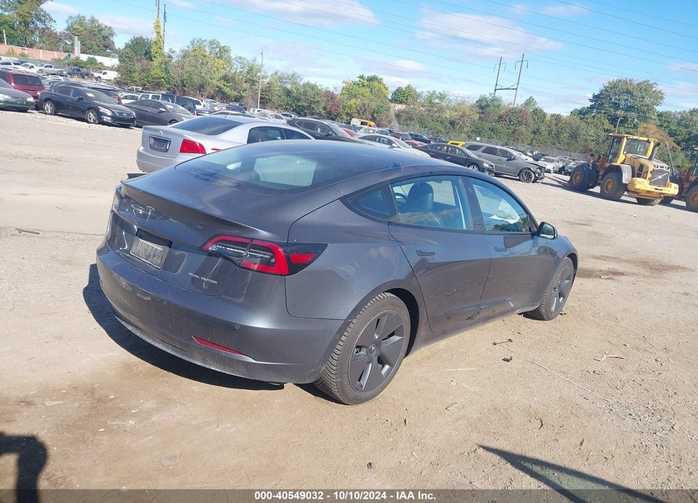 2021 TESLA MODEL 3 LONG RANGE DUAL MOTOR ALL-WHEEL DRIVE VIN: 5YJ3E1EB8MF847886