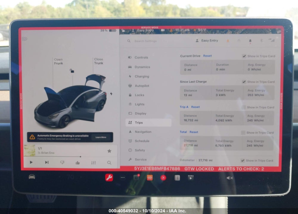 2021 TESLA MODEL 3 LONG RANGE DUAL MOTOR ALL-WHEEL DRIVE VIN: 5YJ3E1EB8MF847886
