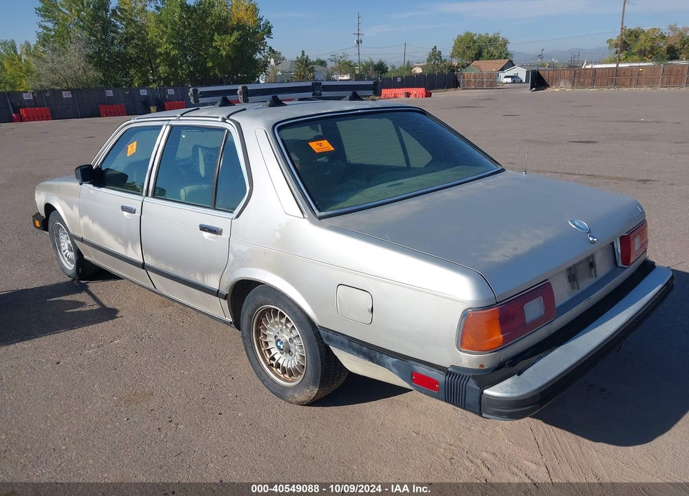 1984 BMW 733 I VIN: WBAFF7409E7397988