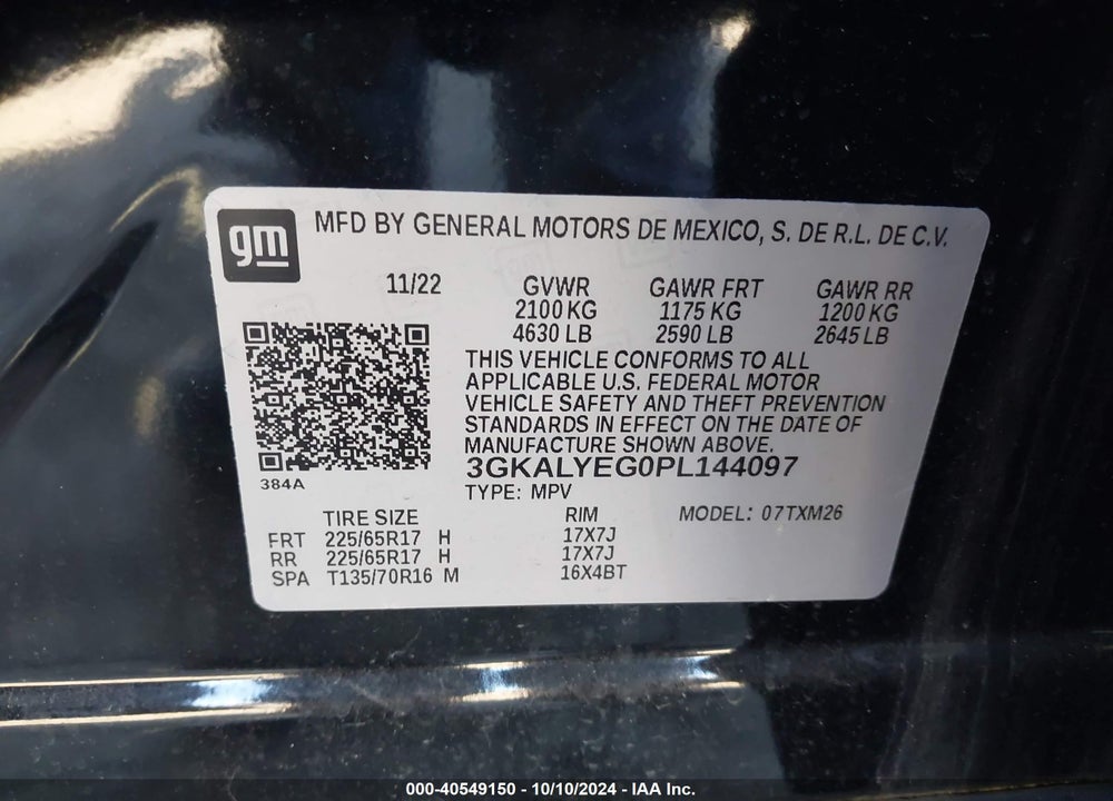 2023 GMC TERRAIN AWD AT4 VIN: 3GKALYEG0PL144097