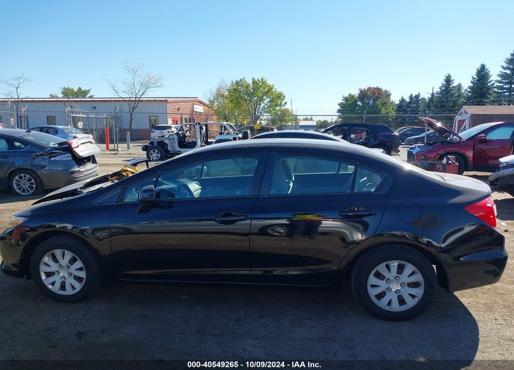 2012 HONDA CIVIC LX VIN: 2HGFB2F58CH604805