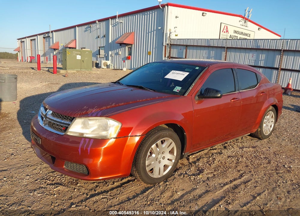 2012 DODGE AVENGER VIN: 1C3CDZAB5CN198575