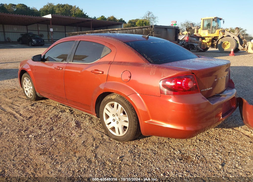 2012 DODGE AVENGER VIN: 1C3CDZAB5CN198575
