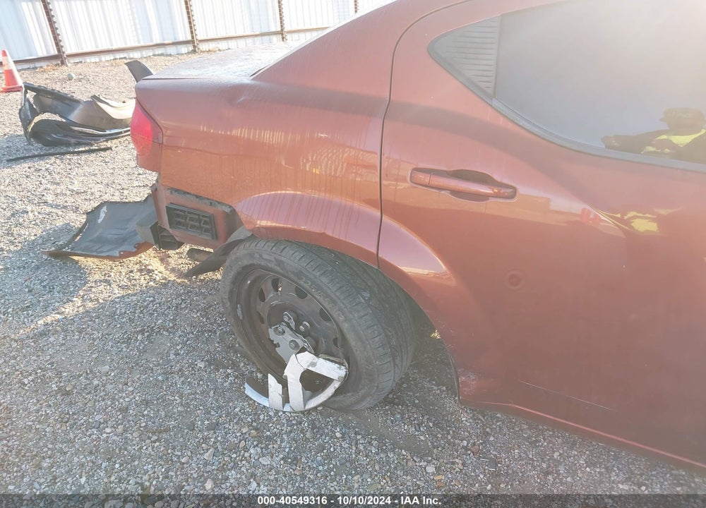 2012 DODGE AVENGER VIN: 1C3CDZAB5CN198575