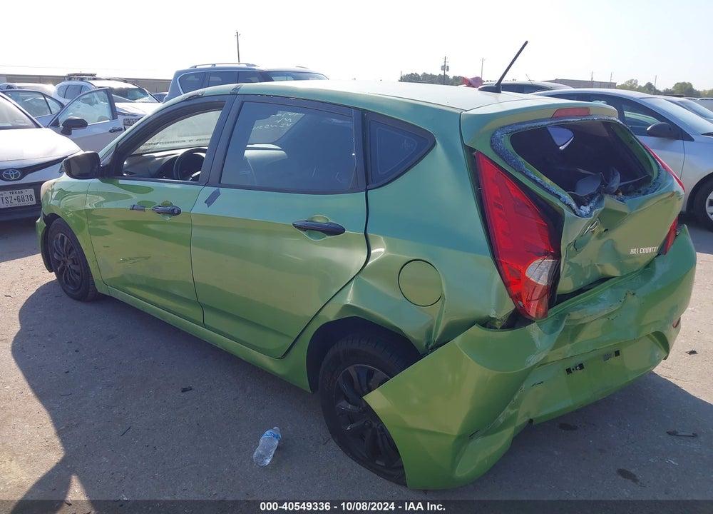 2013 HYUNDAI ACCENT GS VIN: KMHCT5AE7DU125311