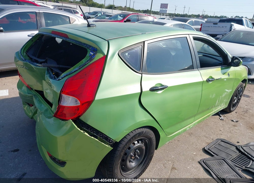 2013 HYUNDAI ACCENT GS VIN: KMHCT5AE7DU125311