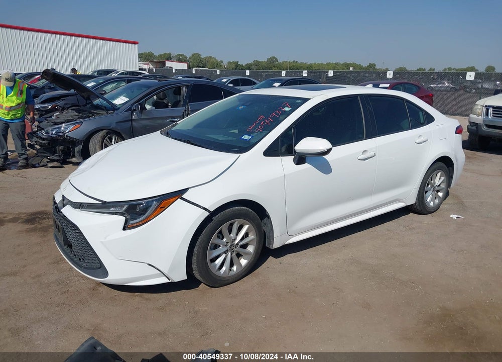 2020 TOYOTA COROLLA LE VIN: 5YFHPRAE7LP015912