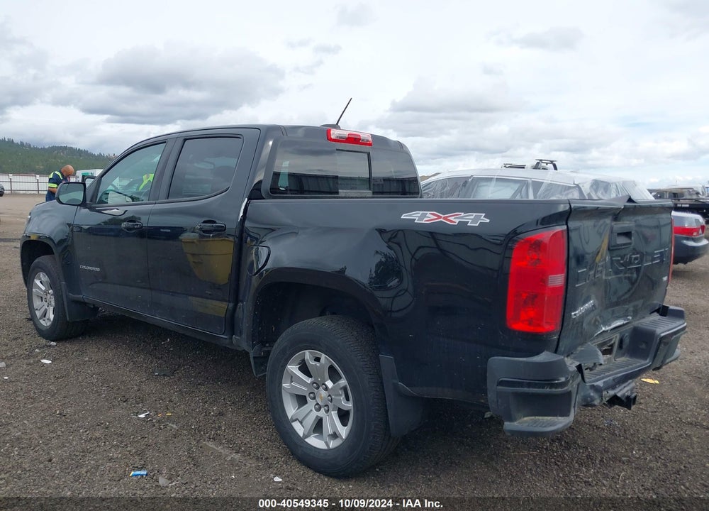 2021 CHEVROLET COLORADO 4WD SHORT BOX LT VIN: 1GCGTCEN1M1265263