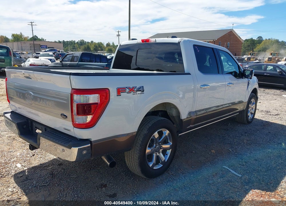 2021 FORD F-150 KING RANCH VIN: 1FTFW1E80MFB84484