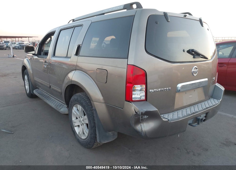 2005 NISSAN PATHFINDER LE VIN: 5N1AR18U65C786069