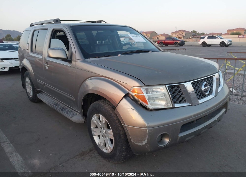 2005 NISSAN PATHFINDER LE VIN: 5N1AR18U65C786069