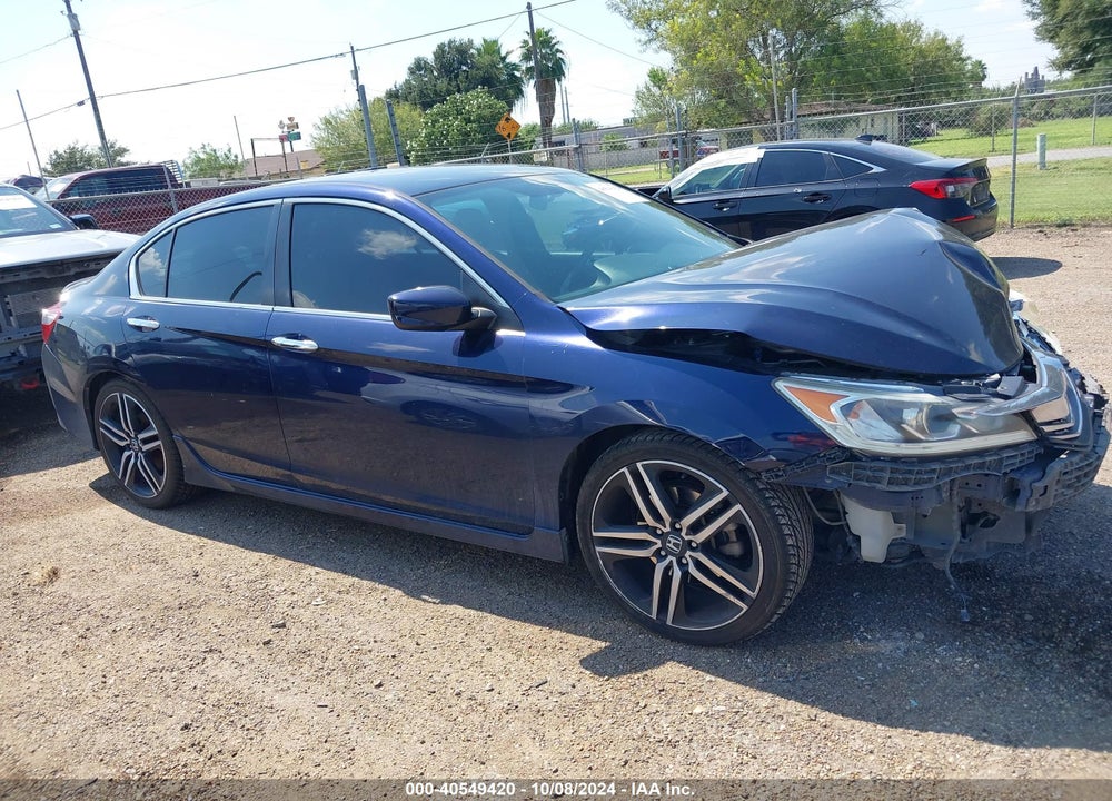 2017 HONDA ACCORD SPORT VIN: 1HGCR2F51HA088890