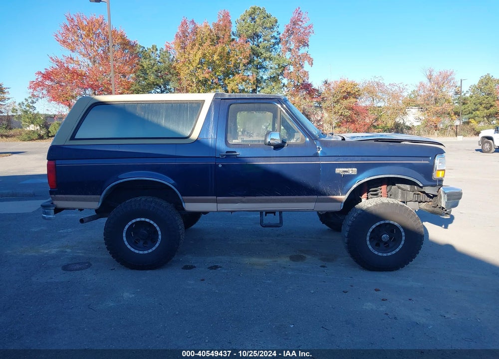 1995 FORD BRONCO U100 VIN: 1FMEU15N6SLA72385