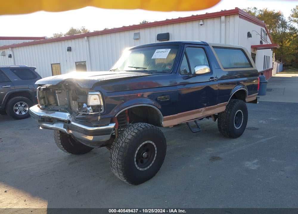 1995 FORD BRONCO U100 VIN: 1FMEU15N6SLA72385