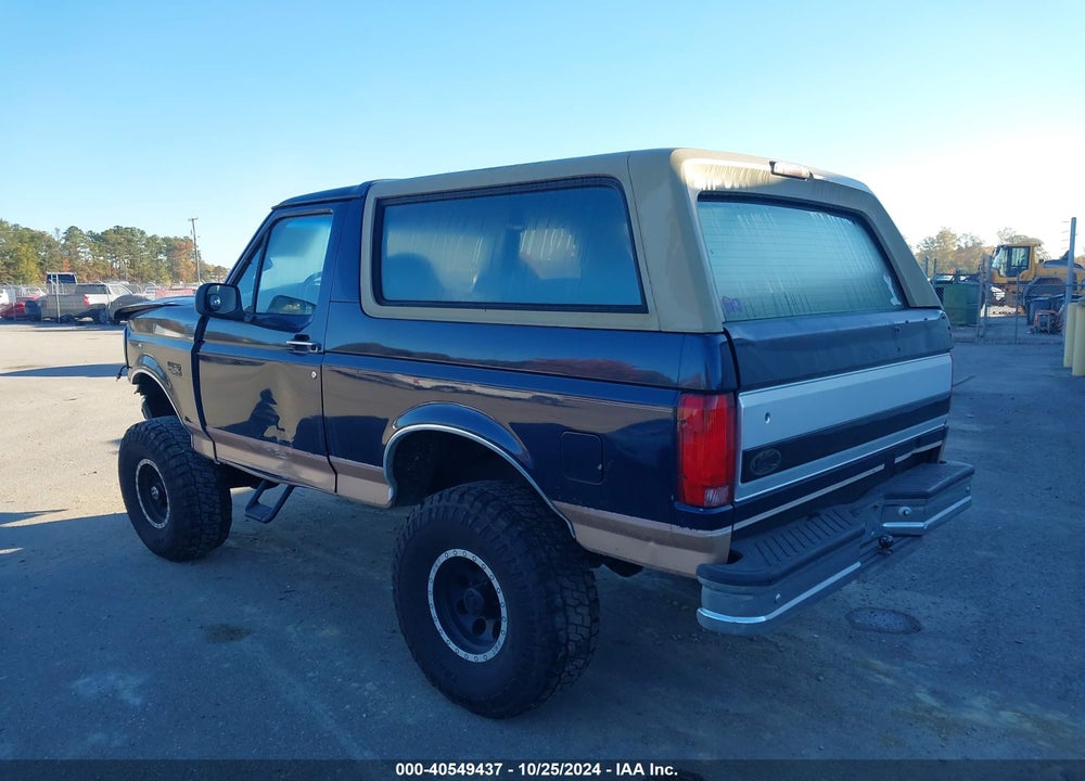 1995 FORD BRONCO U100 VIN: 1FMEU15N6SLA72385