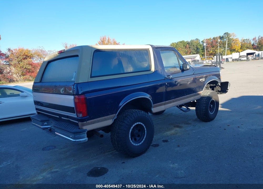 1995 FORD BRONCO U100 VIN: 1FMEU15N6SLA72385