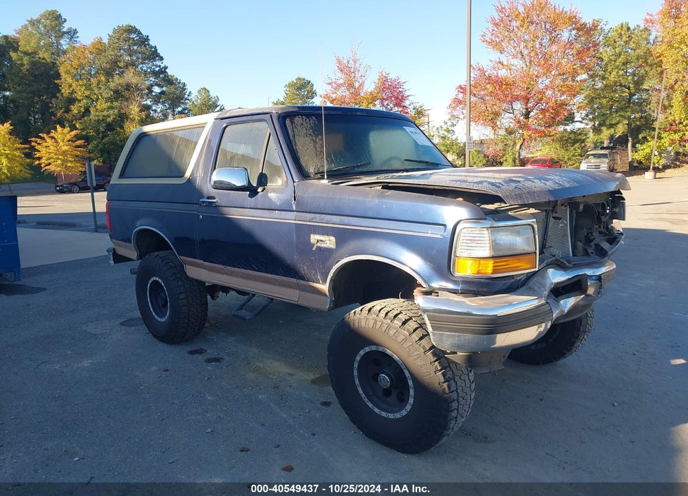 1995 FORD BRONCO U100 VIN: 1FMEU15N6SLA72385