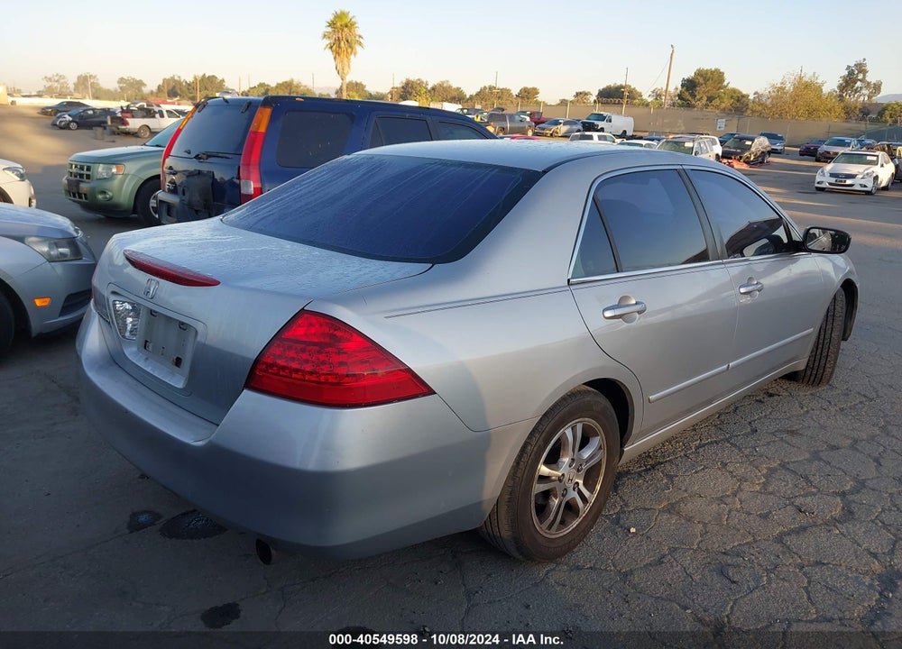 2007 HONDA ACCORD 2.4 SE VIN: 1HGCM56367A065263