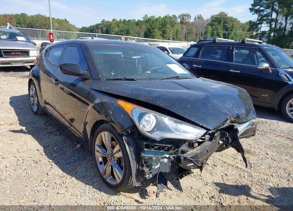 2013 HYUNDAI VELOSTER BASE W/GRAY VIN: KMHTC6AD8DU108790