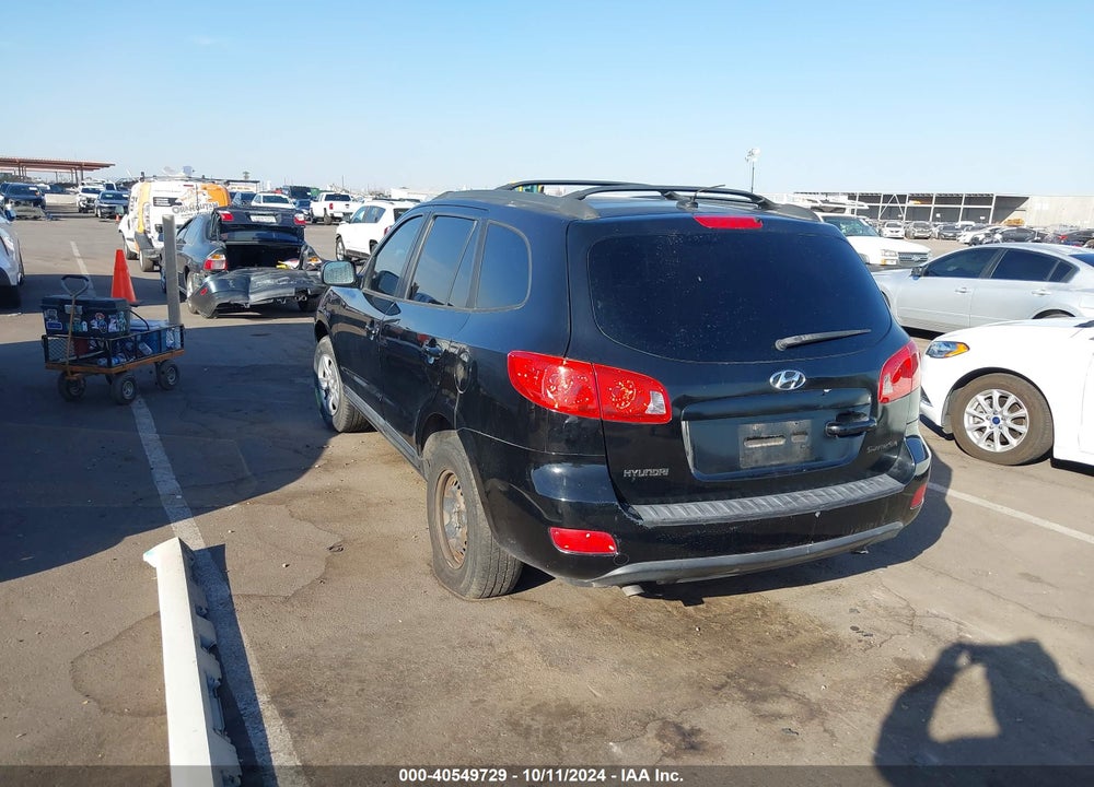 2009 HYUNDAI SANTA FE GLS VIN: 5NMSG13DX9H289670