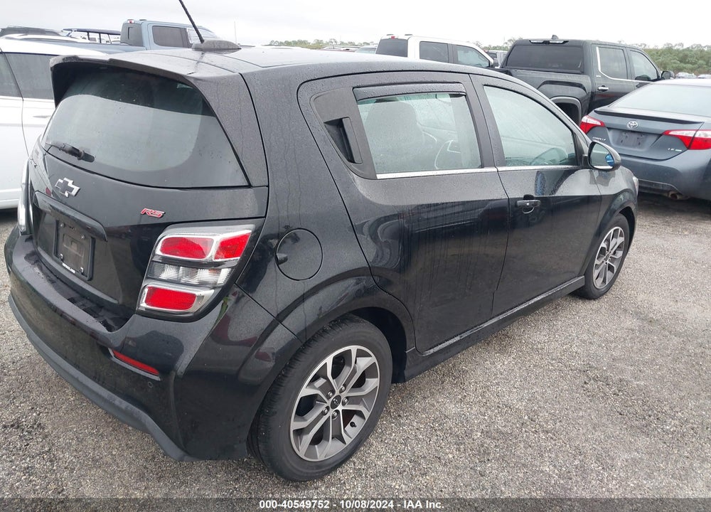 2019 CHEVROLET SONIC LT AUTO VIN: 1G1JD6SB3K4120518