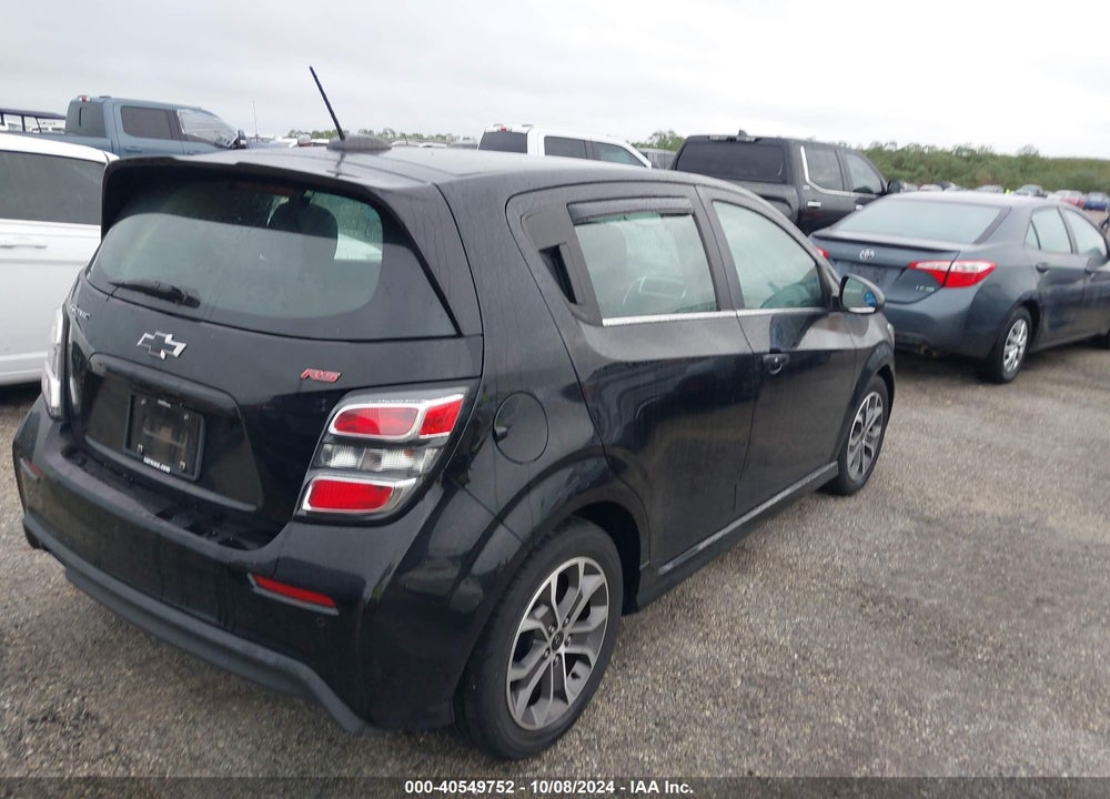 2019 CHEVROLET SONIC LT AUTO VIN: 1G1JD6SB3K4120518