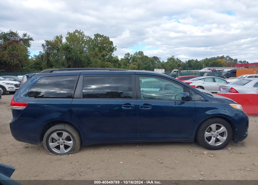 2012 TOYOTA SIENNA LE V6 8 PASSENGER VIN: 5TDKK3DC7CS200836