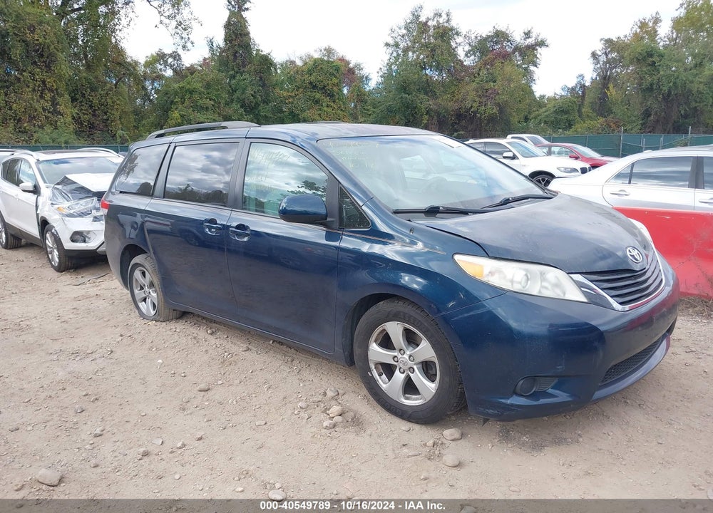 2012 TOYOTA SIENNA LE V6 8 PASSENGER VIN: 5TDKK3DC7CS200836